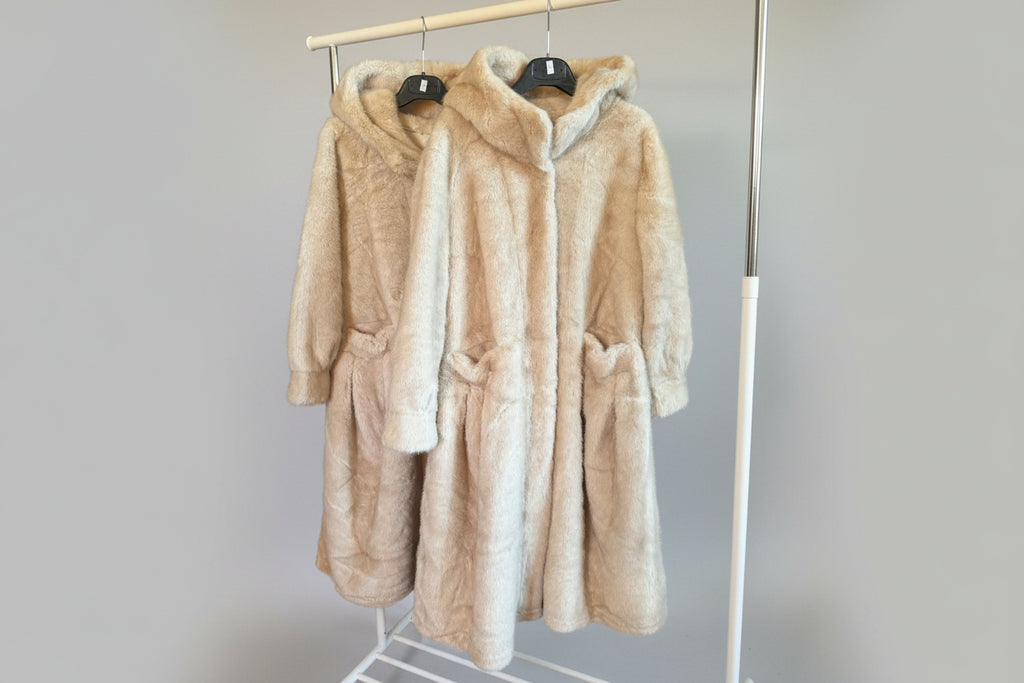 eco pelliccia bianca