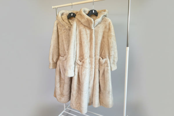 eco pelliccia bianca
