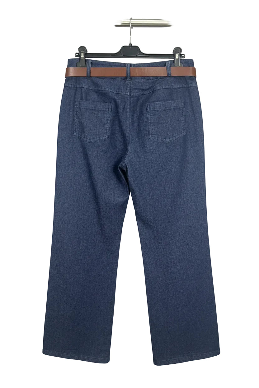 JEANS ESTIVI A PALAZZO CON CINTURA