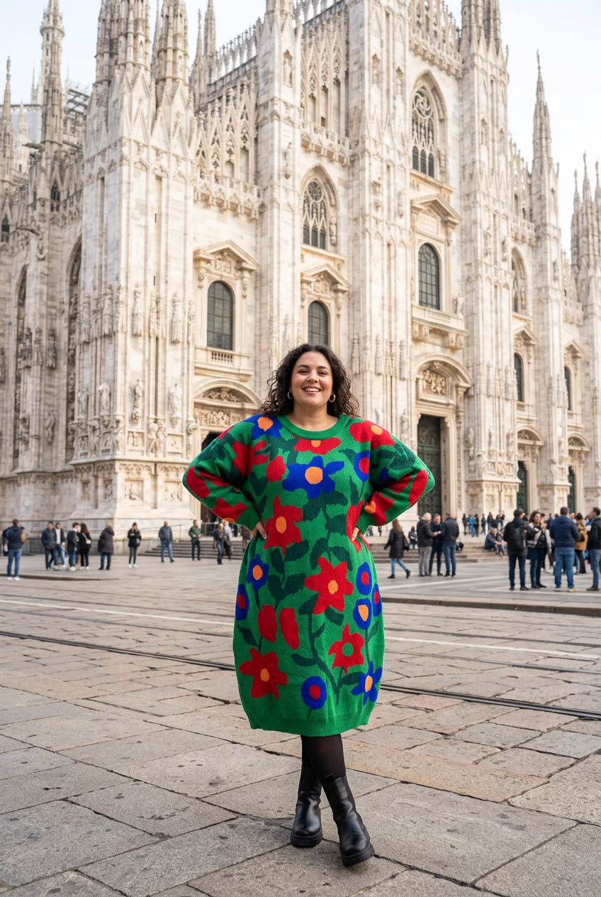 VESTITO IN MAGLIA INVERNALE