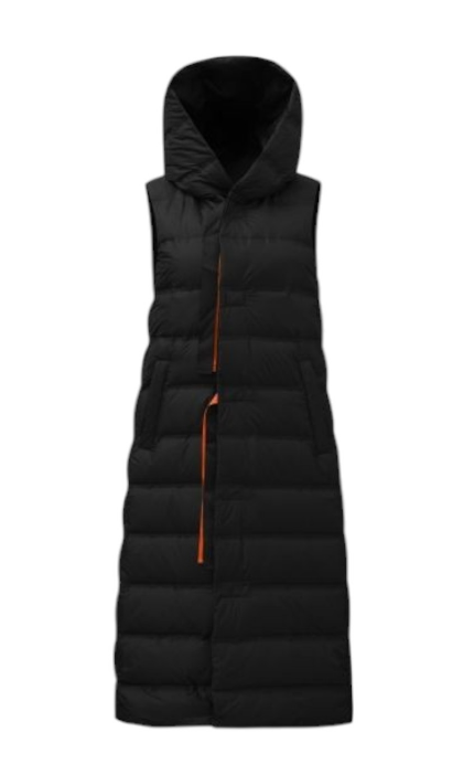 gilet lungo trappuntato
